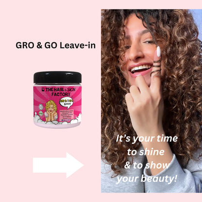 GRO&GO Leave in size 250ml + Satin Scrunchie