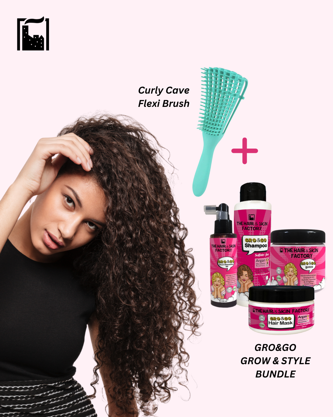 GROW & STYLE BUNDLE + STYLING FLEXI BRUSH