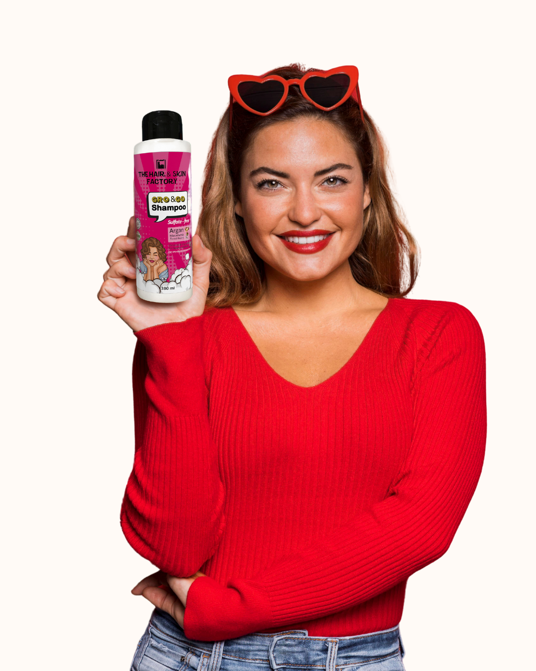 GRO&GO Argan Shampoo - Sulfate Free - 380 ml